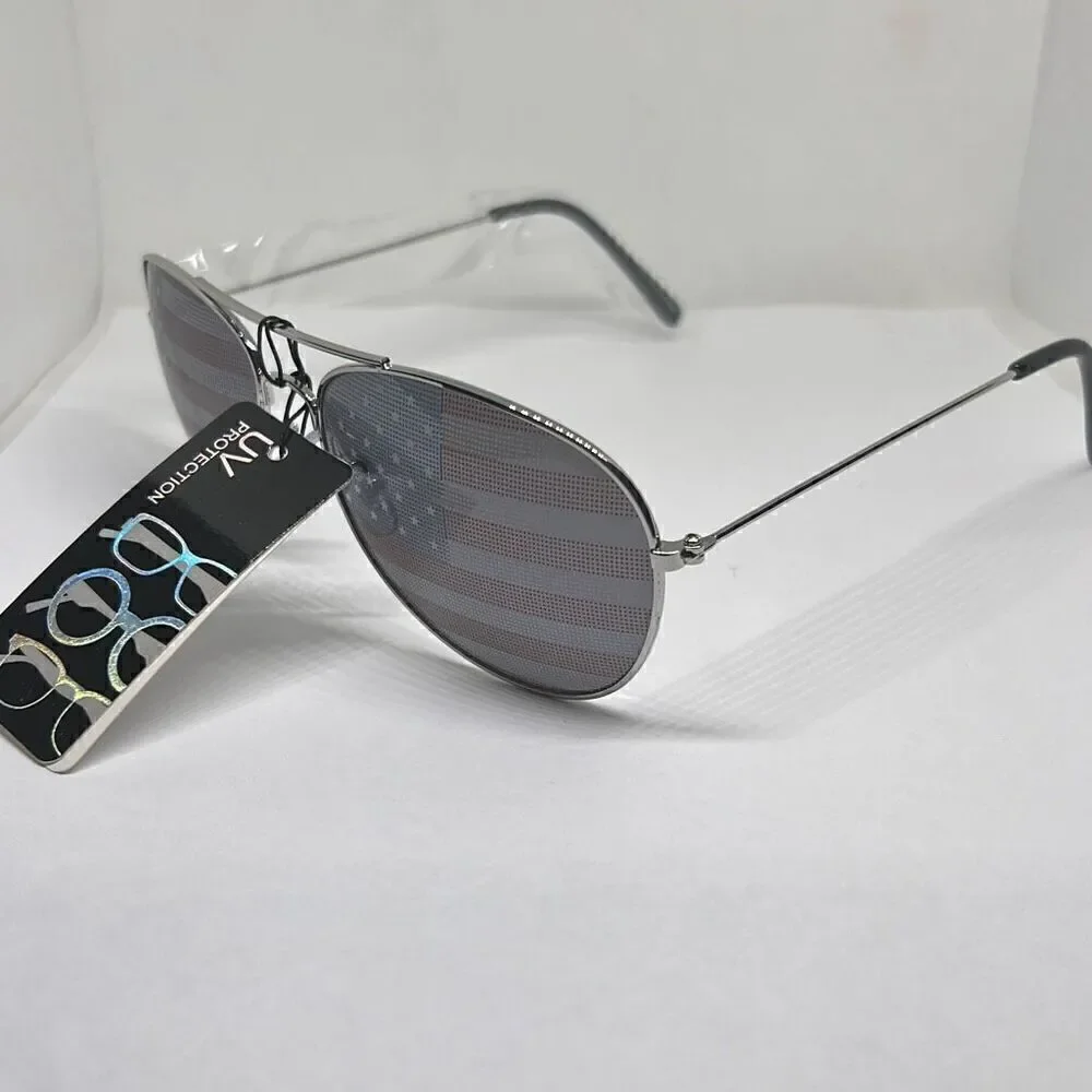Aviator Patriotic Unisex USA 4th of July Independence Day Sunglasses